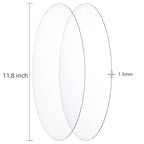 6 Pcs 12 Inch Round Clear Acrylic Sheet, 1/16" Thick Transparent Acrylic Cake - Image 4