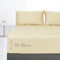 Sunflower California King Fitted Sheet, 1-Piece Extra Deep Pocket Fitted Bottom by SunflowerHometexUS