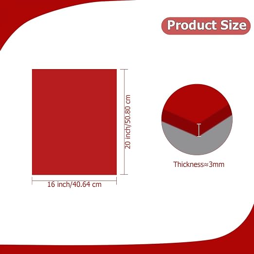 2 Pack 16'' x 20'' Translucent Red Acrylic Sheet, 3mm Thick Acrylic Plastic - Image 2