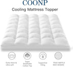 COONP Twin XL Mattress Topper, Extra Thick Pillowtop, Cooling Plush Mattress - Image 2