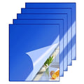 5 Pcs 12 x16 Inch Blue Acrylic Mirror Sheet, 1/8 Inch Thick Opaque Glossy Mirror by CEUQIESO