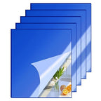 5 Pcs 12 x16 Inch Blue Acrylic Mirror Sheet, 1/8 Inch Thick Opaque Glossy Mirror by CEUQIESO