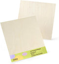 24 Pack Basswood Plywood Sheets 12"x12"x1/8", Basswood by lilLittle