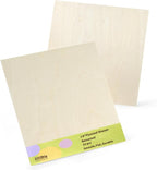 24 Pack Basswood Plywood Sheets 12"x12"x1/8", Basswood by lilLittle