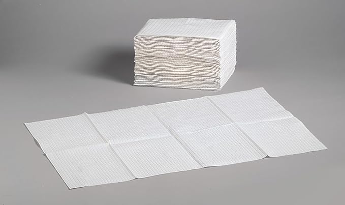 Foundations 2-Ply Disposable Non-Waterproof Baby Changing Station Liner Refills for Commercial Restrooms, Doctor's Offices, Care Centers, 500 Pack, 036-NWL