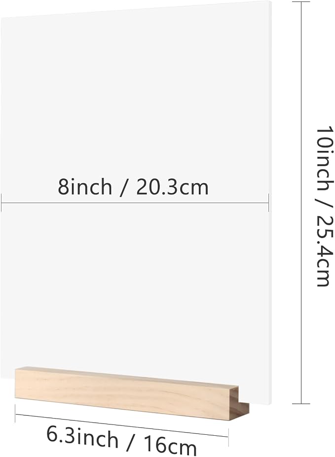 8x10 Inch Blank White Acrylic Sign - Image 2