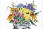 Janlynn 017-0112 "Wildflower Jar Counted Cross Stitch Kit - Image 3
