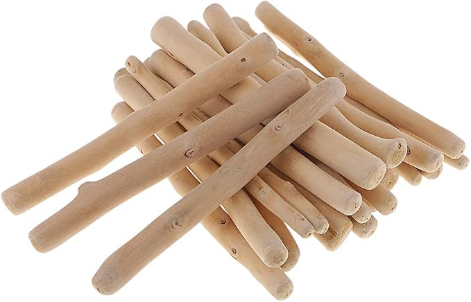 Prettyia 250g 150mm Natural Driftwood Pieces Craft Sticks Small - Image 2
