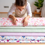 Light Weight Natural Cotton Fabric by The Yard DIY Making Supplies Quilting - Image 5