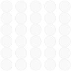 30Pcs 1 inch Clear Acrylic Discs Acrylic Circle Blanks | 0.04inch Thick Round by DARENYI