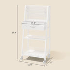 Homsorout 3 Tier Rolling Cart - Image 4