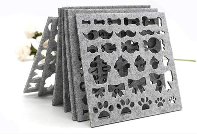 Wixine 1Set 7pcs Needle Felting Applique Mold Handicraft Wool Felt Woolen - Image 9