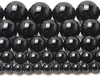 35pcs Round Loose Polish Black Agate Beads - Image 8