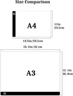 A3 LED Light Pad for Diamond Painting, Ratukall Diamond Art Light Board Kit - Image 4