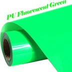 FUNKAKA Neon Green HTV Heat Transfer Vinyl Rolls, Stretchy PU HTV Vinyl by FUNKAKA