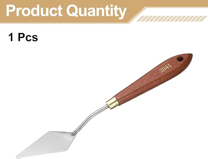 HARFINGTON Palette Knife Painting Tool 2.76" x 1.3" Stainless Steel Teardrop - Image 3