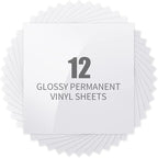 Glossy White Permanent Vinyl for Cricut by LyaVinyl