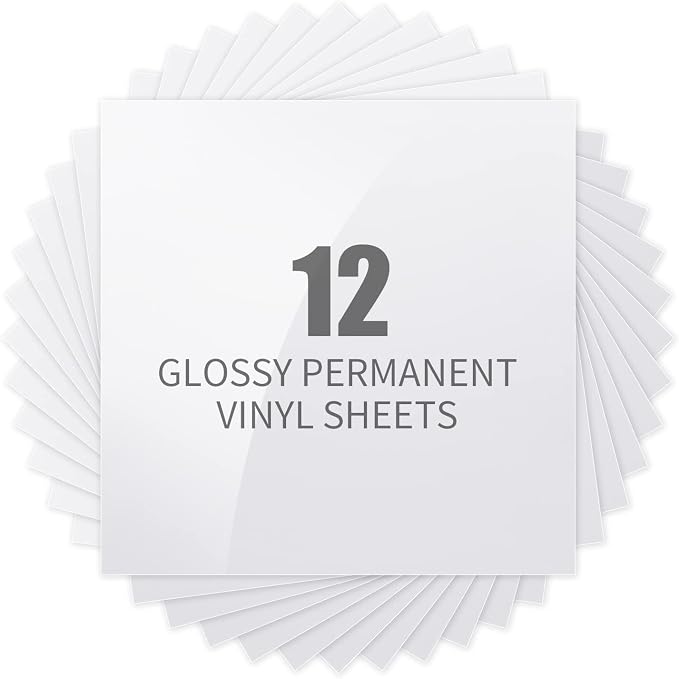 Glossy White Permanent Vinyl for Cricut by LyaVinyl