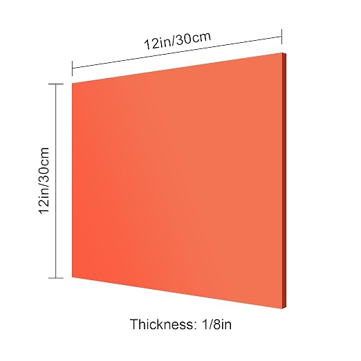 12x12 Inches Red Mirror Acrylic Sheet – 2 Pcs Reflective Acrylic Panel - Image 6