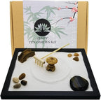 Zen Sand Garden for Desk with Rake, Rocks and Figures - Image 2