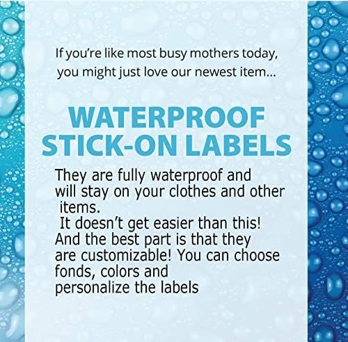 Personalized Name Labels for Kids – 60 Waterproof Peel-and-Stick Labels for - Image 5