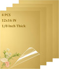 1/8Thick Gold Acrylic Mirror Sheet 12x16In Gold Mirror Acrylic, DIY Craft by LOPYXBR