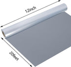 guangyintong Reflective Heat Transfer Vinyl HTV Rolls, Light Grey HTV Vinyl - Image 3