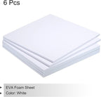 MECCANIXITY EVA Foam Sheets White 9.8 Inch x 9.8 Inch 7mm Thick Crafts Foam - Image 3