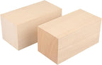 2 Pack Basswood Carving Blocks, Soft and Smooth, Easy Whittling and Carving by GNIEMCKIN