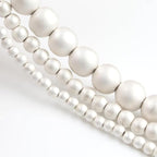 8mm Matte Silver Hematite Bead, 15-Inch Matte Round Loose Stone Beads - Image 6