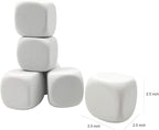 2.5 Inch White EVA Foam Dices for Kids Graffiti, Building Blocks, Creative - Image 2