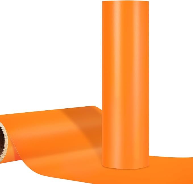 WRAPXPERT Orange Permanent Vinyl, DIY Home Decor and Car Decal, Neon Orange by WRAPXPERT