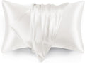 Love's cabin Satin Pillowcase Set of 2 Standard Size 20x26, Cooling Pillow by Lovescabin