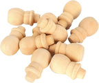 30PCS Wooden Embellishments, Wooden Cutouts Wood Ornaments Unfinished Wood - Image 7