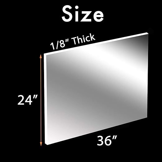 CALPALMY 24x36 Clear Acrylic Sheet Plexiglass 1/8” Thick, Use - Image 2