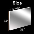 CALPALMY 24x36 Clear Acrylic Sheet Plexiglass 1/8” Thick, Use - Image 2