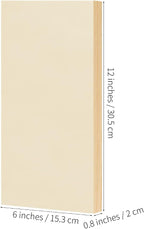 ADXCO 8 Pack Wood Panels 6 x 12 inch Wooden Canvas Board Unfinished Wooden - Image 2