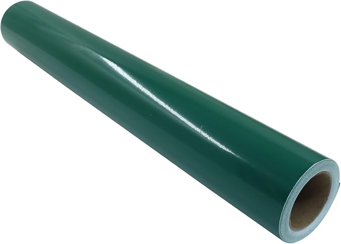 Luomorgo Green Permanent Vinyl Roll 12" x 5FT | Glossy, Waterproof Adhesive by Luomorgo