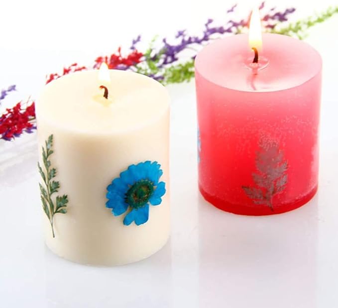 4 Pcs Cylinder Candle Molds for Candle Making, Silicone Candle Molds | Pillar - Image 7