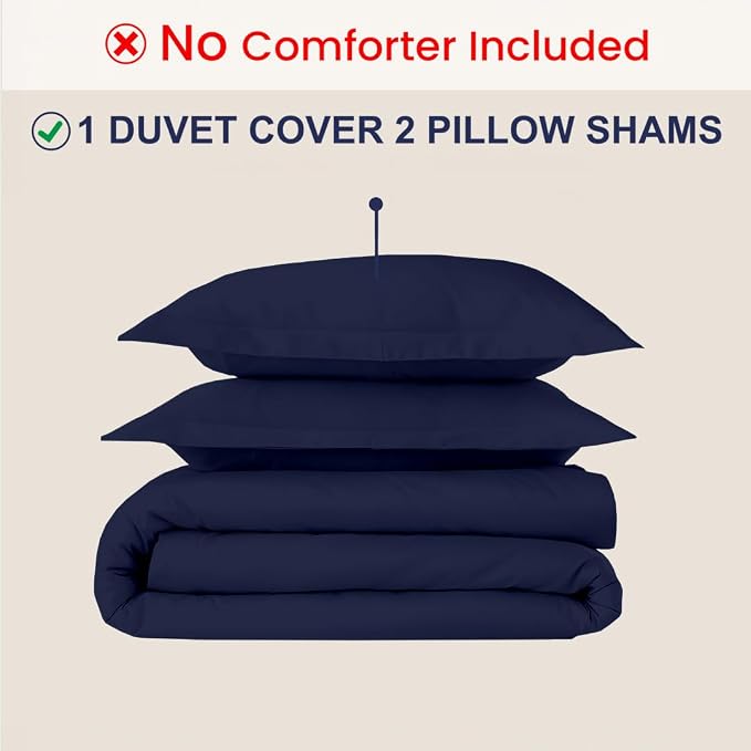 Kotton Culture 3 Pc Duvet Cover King Size Set-100% Egyptian Cotton 600 Thread - Image 2