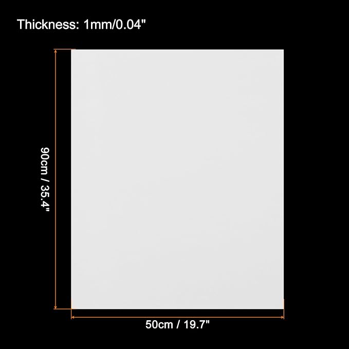 MECCANIXITY EVA Foam Sheets White 19.7 Inch x 35.4 Inch 1mm Thick Crafts Foam - Image 2