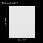 MECCANIXITY EVA Foam Sheets White 19.7 Inch x 35.4 Inch 1mm Thick Crafts Foam - Image 2
