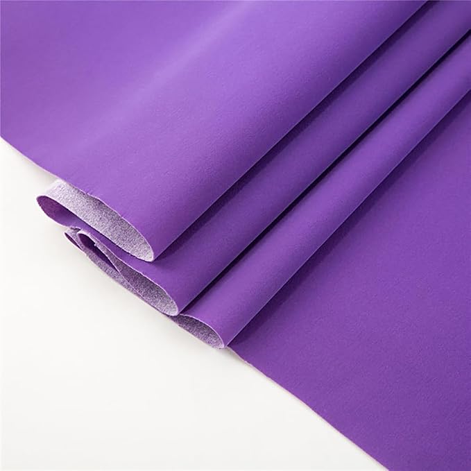 Purple Self Adhesive Plush Velvet Fabric Sheets Velvet Flock Paper Roll Soft by AINITAOCOM
