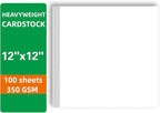 100 Sheets White Cardstock Thick Paper - Image 2