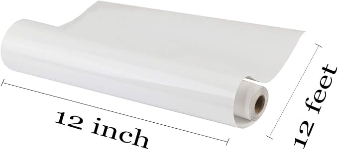 guangyintong Heat Transfer Vinyl White HTV Rolls, Glossy Surface White HTV Vinyl - Image 4