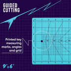 Zoid 9" x 6" Self-Healing Cutting Mat, PVC Grid Mat, Crafting and Sewing Mat - Image 5