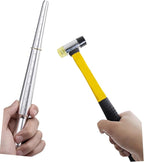 Meowoo Ring Sizer, Can be Hammered Solid Ring Mandrel and Jewelry Rubber Mallet - Image 2