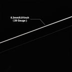 BENECREAT 28 Gauge 164 Yards Tarnish Resistant Silver Wire Jewelry Beading Wire - Image 5