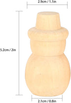 30PCS Wooden Embellishments, Wooden Cutouts Wood Ornaments Unfinished Wood - Image 4