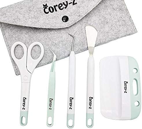 Corey-z Craft Vinyl Weeding tools, XL Scraper and Felt storage bag, Compatible - Image 2